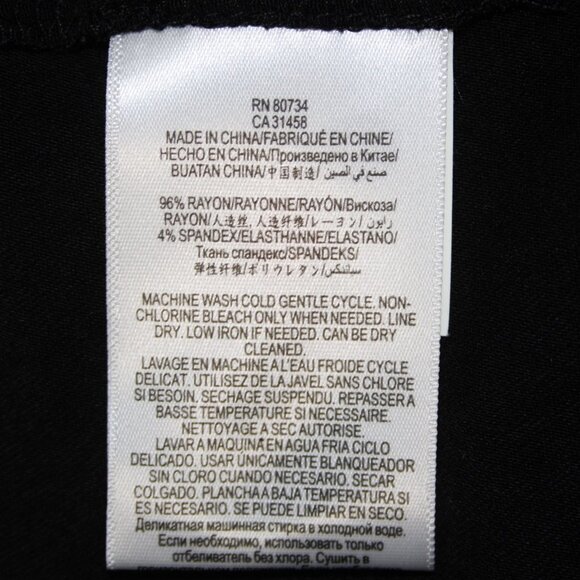 BCBGeneration Dress $68 Sz XS Black Round Neck Unlined Rayon Spandex Dress - Picture 12 of 16